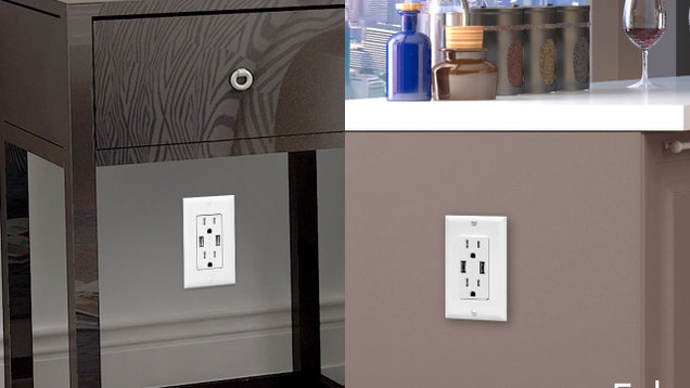 2-Pack Aukey Power Receptacles With USB | $20 | Amazon | Promo code W7QYN9EV